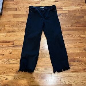 Altar'd State Black Jeans Size 28 with Distressed Hem